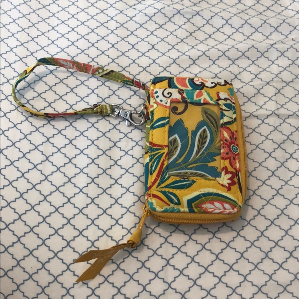 Yellow Vera Bradley Wristlet